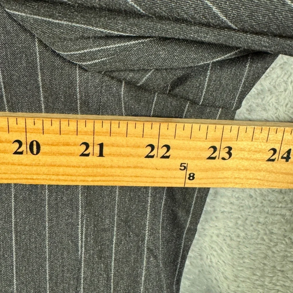 Polo Ralph Lauren Suit Jacket Mens 44R Gray Pinstripe Performance Wool $398